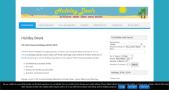 Desktop Screenshot of holidaydealslive.co.uk